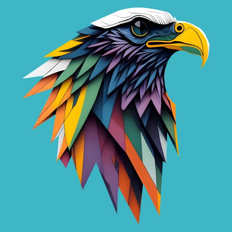Polygonal Eagle Head