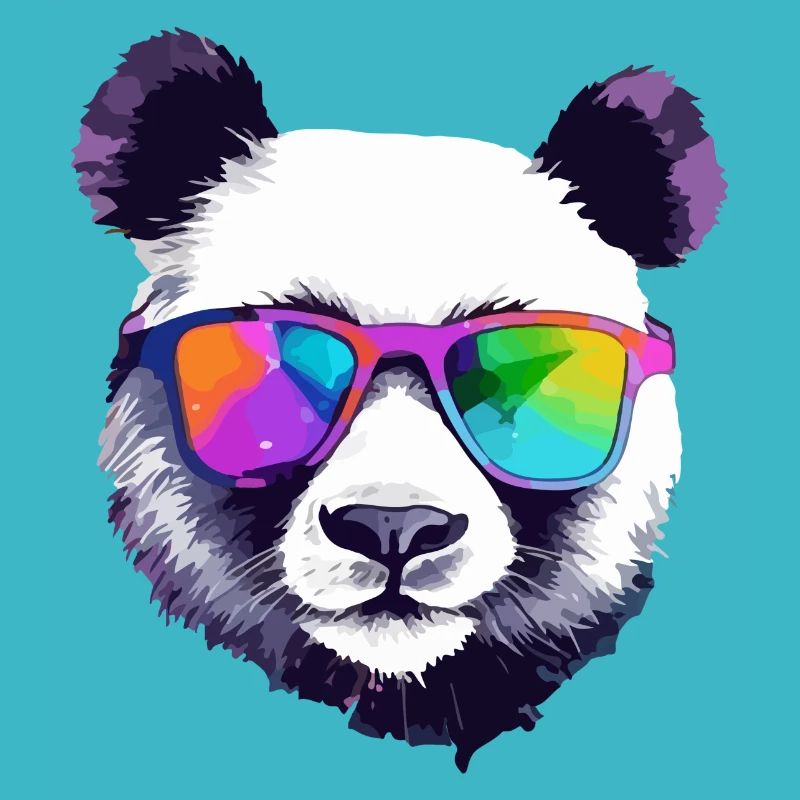 Koko der Panda mit Brille