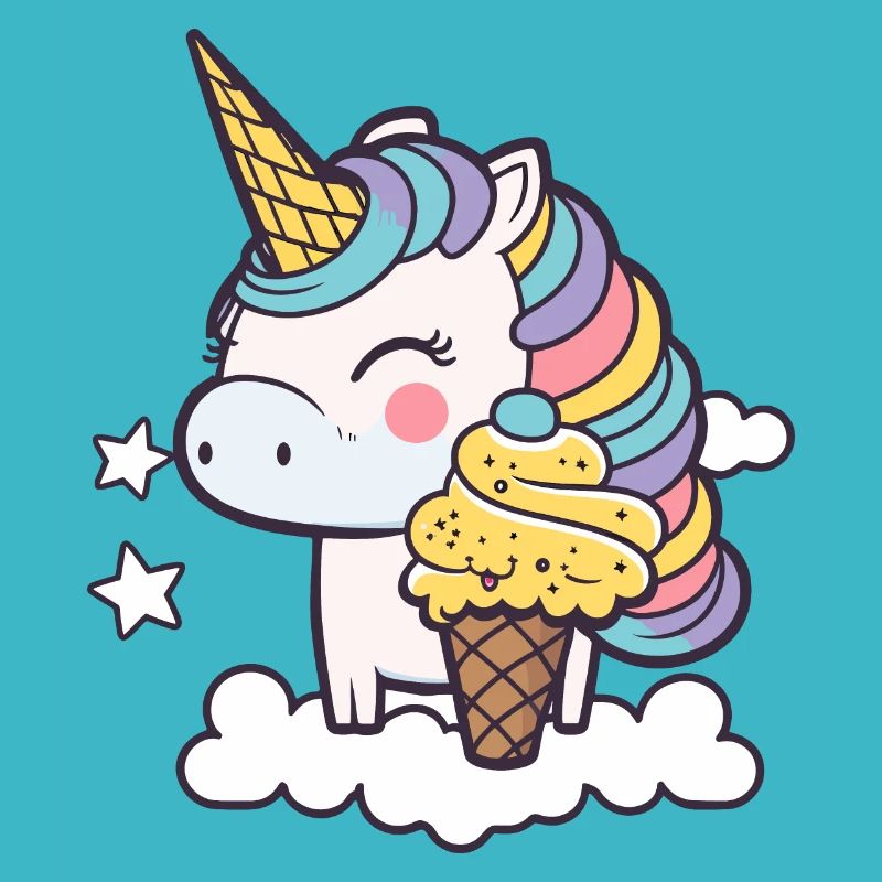Eiscreme Einhorn
