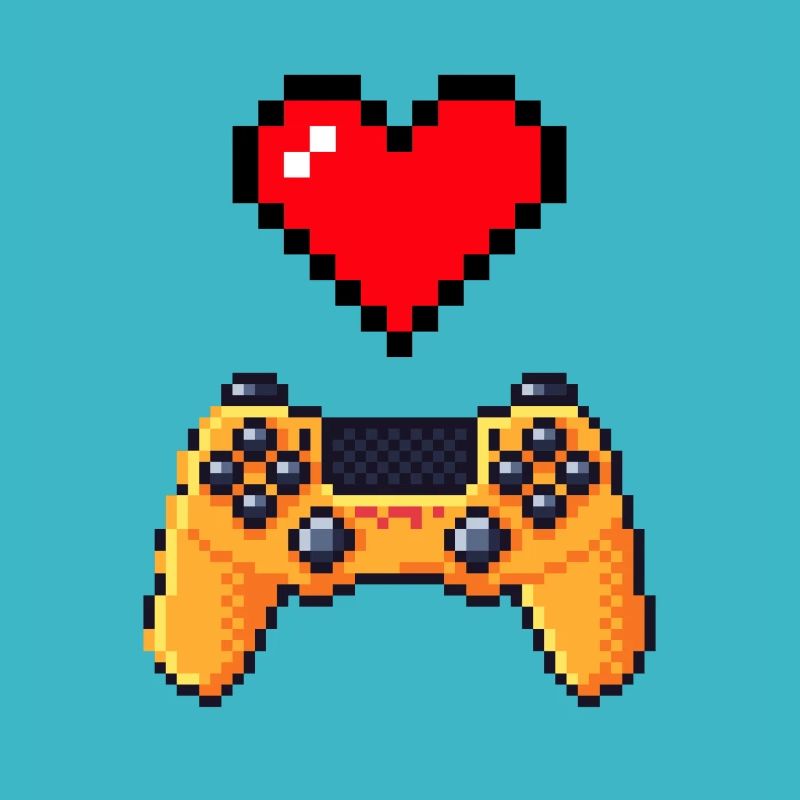 Retro-Gaming-Herzcontroller