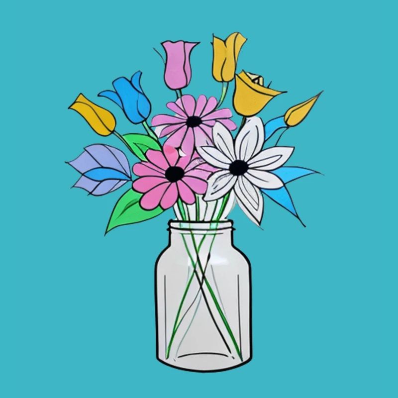 Beau mélange de fleurs