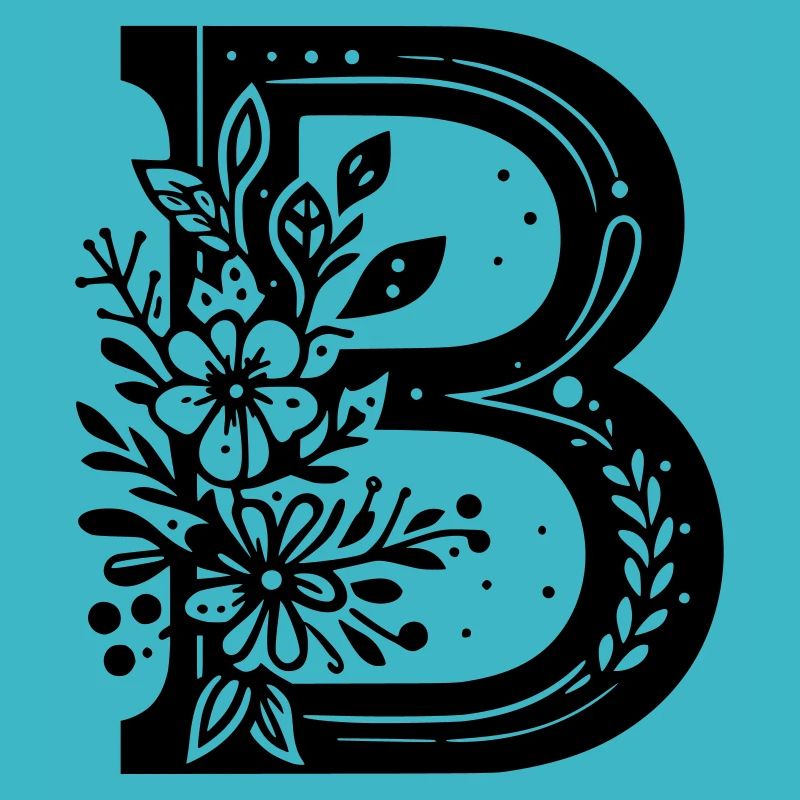 Letter B Floral