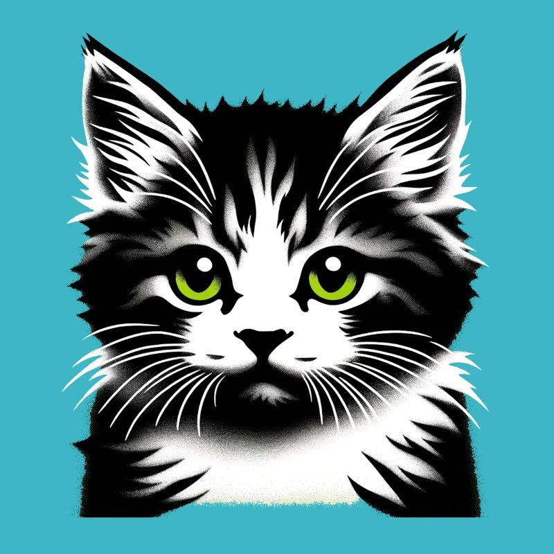 Liebevolles Katzengesicht