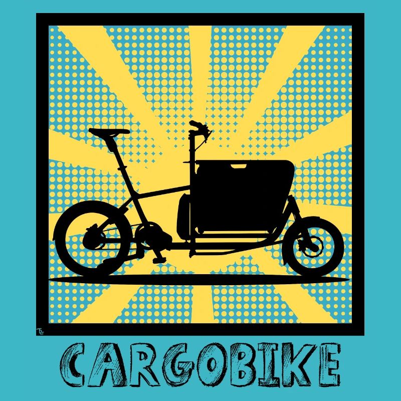 Popartstyle Lastenfahrrad, Cargobike