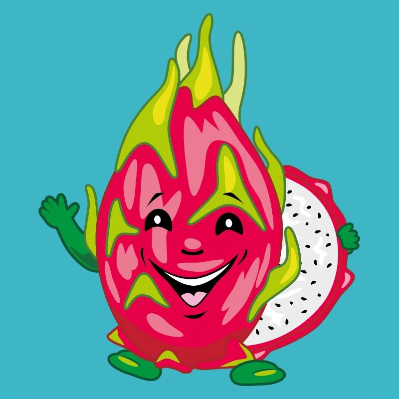 Lächelnde Pitaya-Drachenfrucht