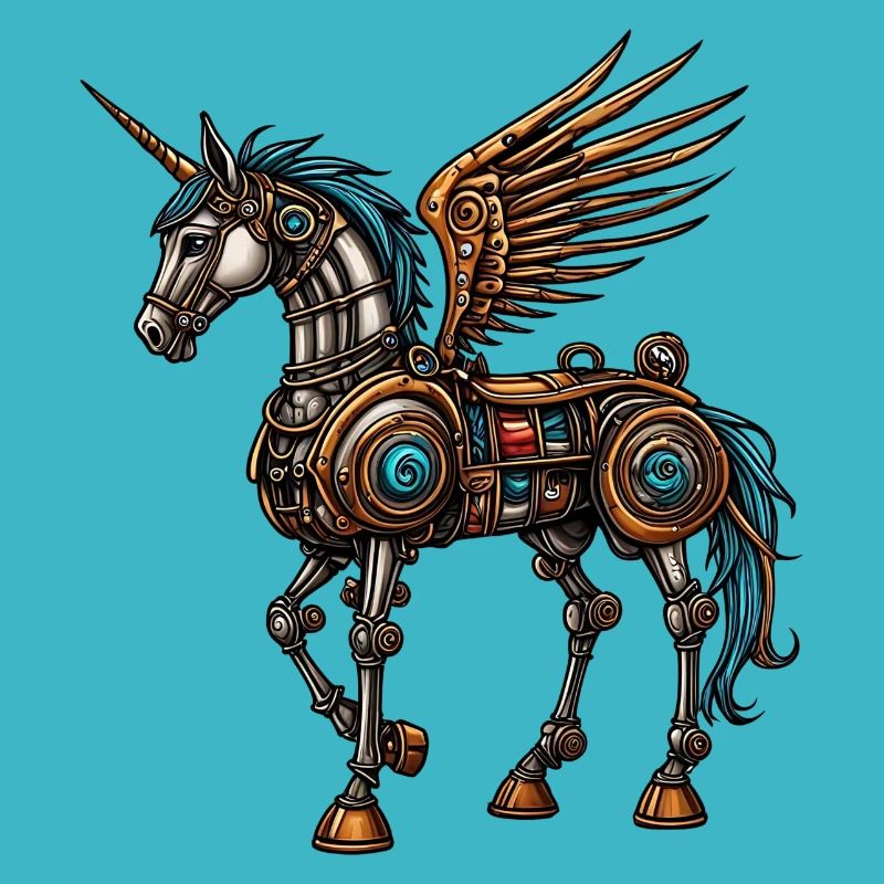 Cheval steampunk