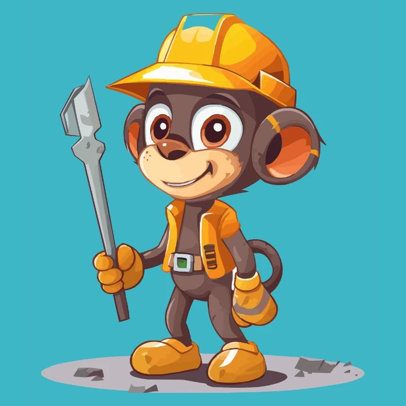Singe de la construction