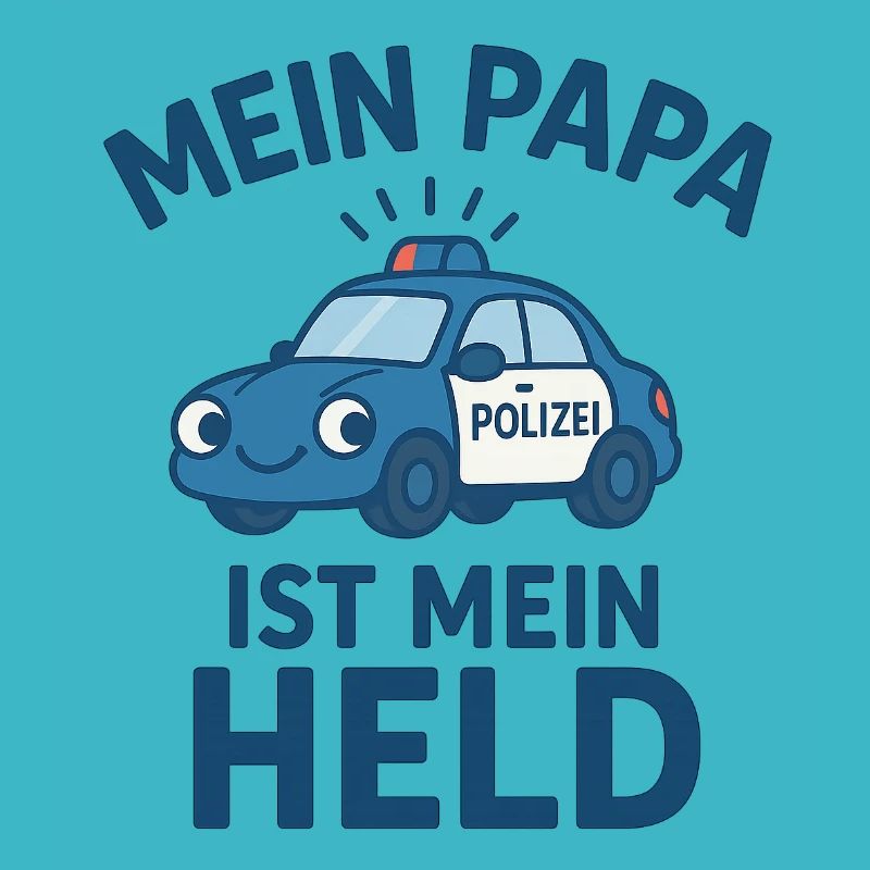 Logo Polizei Kinder "Mein Papa ist mein Held"