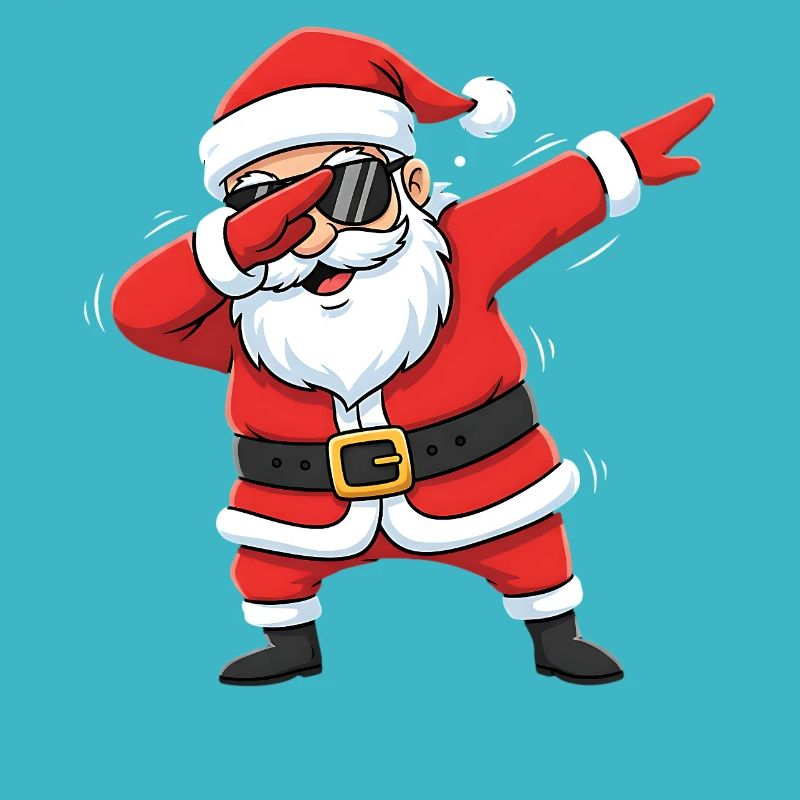 Funny Dabbing Santa Claus Dab Santa
