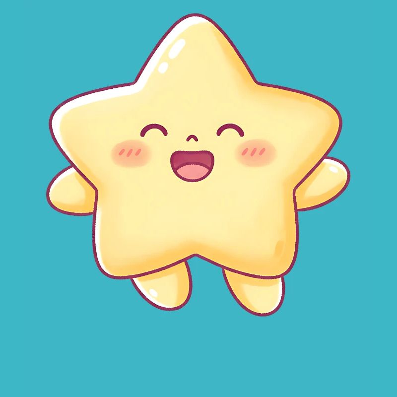 Kawaii Sternchen Lächeln Stern Kinder