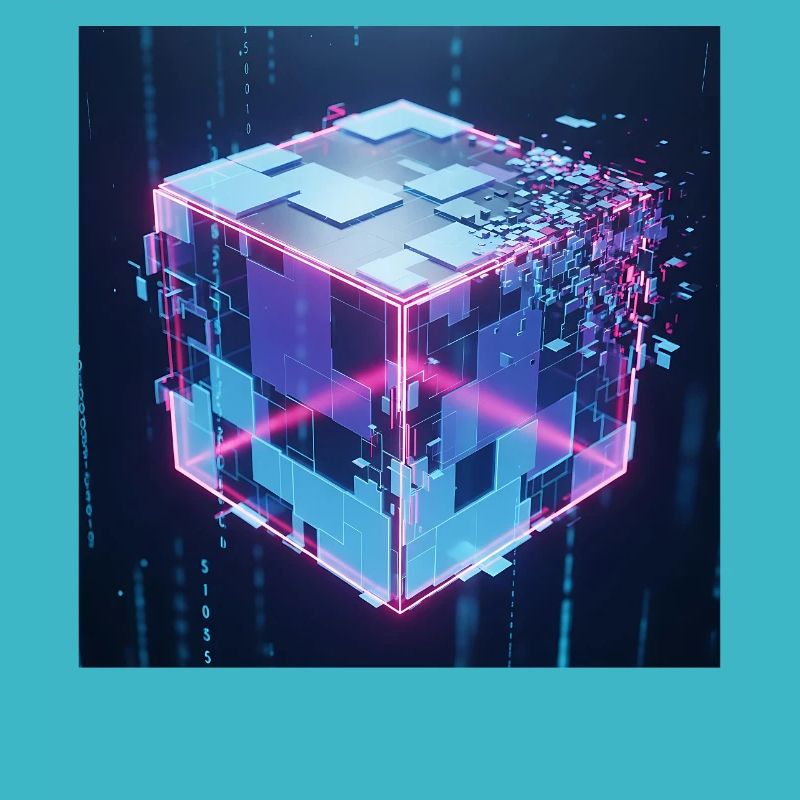 Digitaler Würfel Technologie Digital Cube Tech