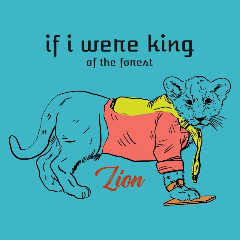 I Like Lions Art Work Design