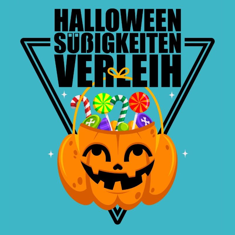 Halloween Süßigkeiten Verleih Partyshirt