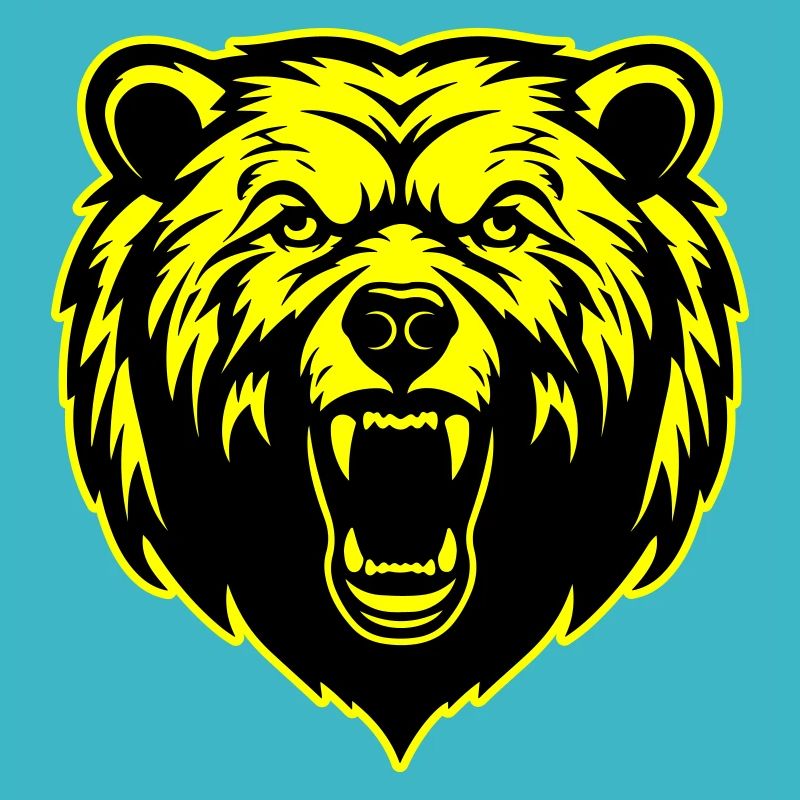 Grizzly Bär Kopf