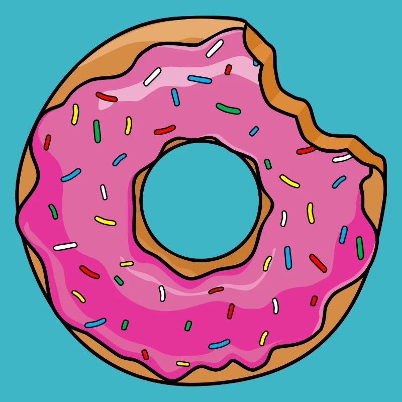 Donut mit Biss