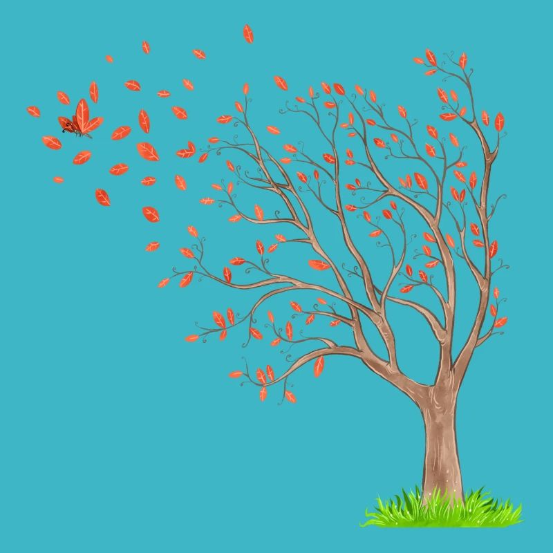 Arbre de vie et papillon
