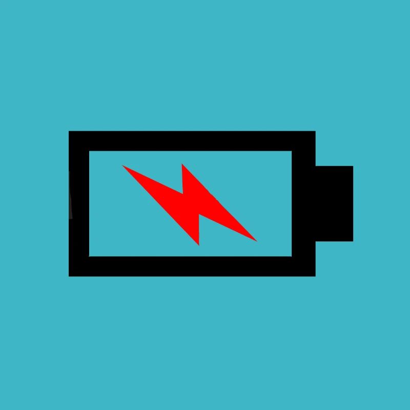 Empty battery, Charging battery, Aufladen