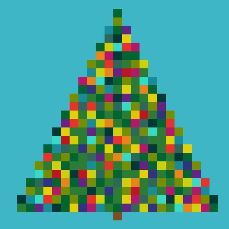 X MAS TREE - pixels