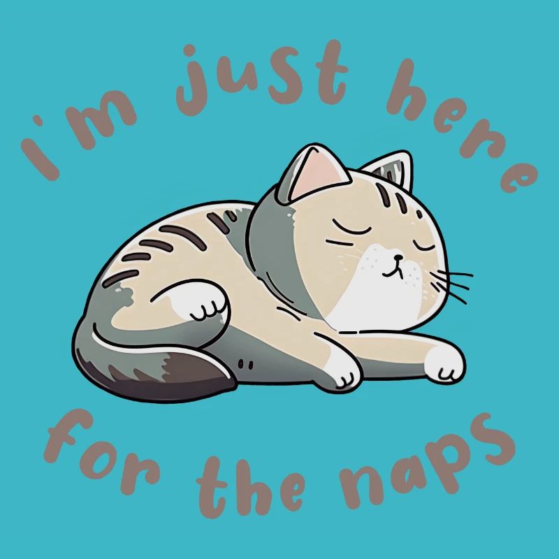 Schlafende Katze Nickerchen Spruch Kätzchen Faul