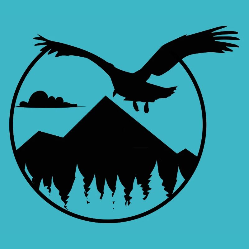 Adler und Berge - Eagle and Mountain