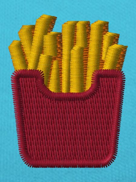 Pommes bestickt