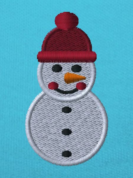 Bonhomme de neige brodé