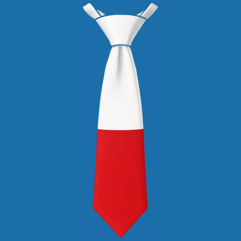 Cravate Pologne – Conception du drapeau