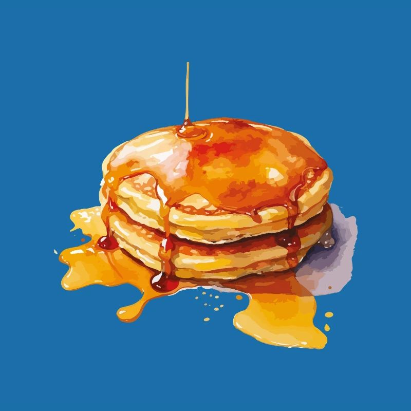 Syrup Pancake Stack