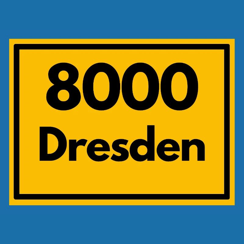 OLD POSTCODE POSTCODE RETRO 8000 DRESDEN ELBE