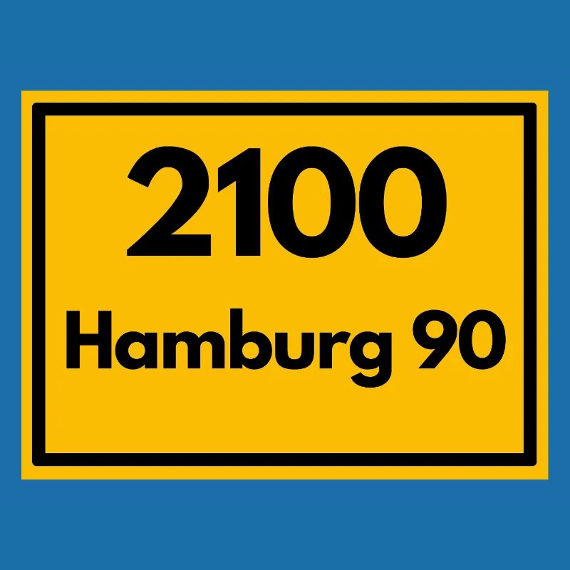 OLD POSTCODE POSTCODE RETRO 2100 HAMBURG 90 ALSTER