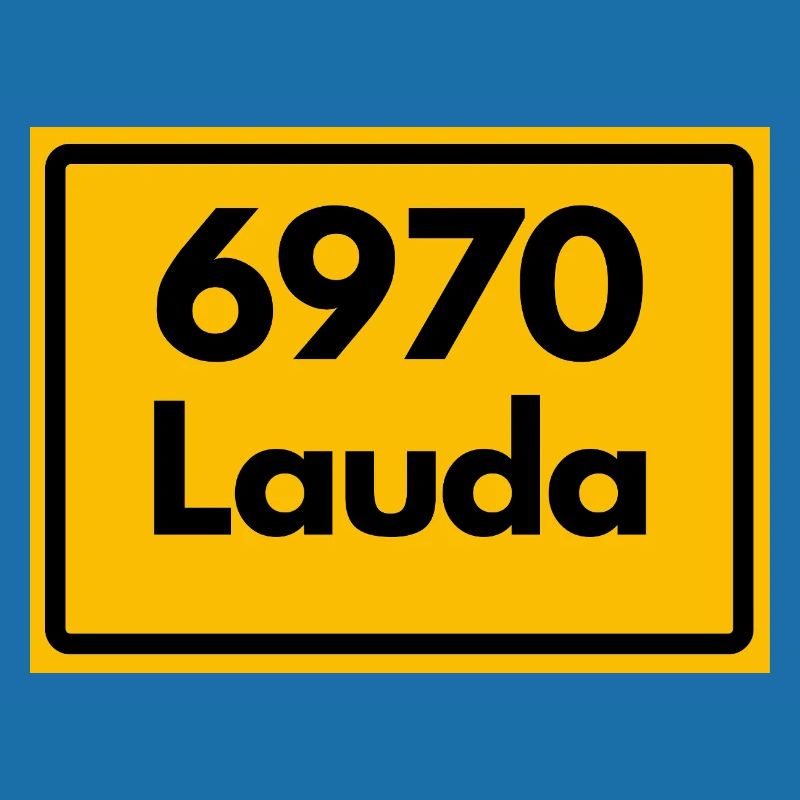 ANCIEN CODE POSTAL RETRO 6970 LAUDA HEIMATSTOLZ