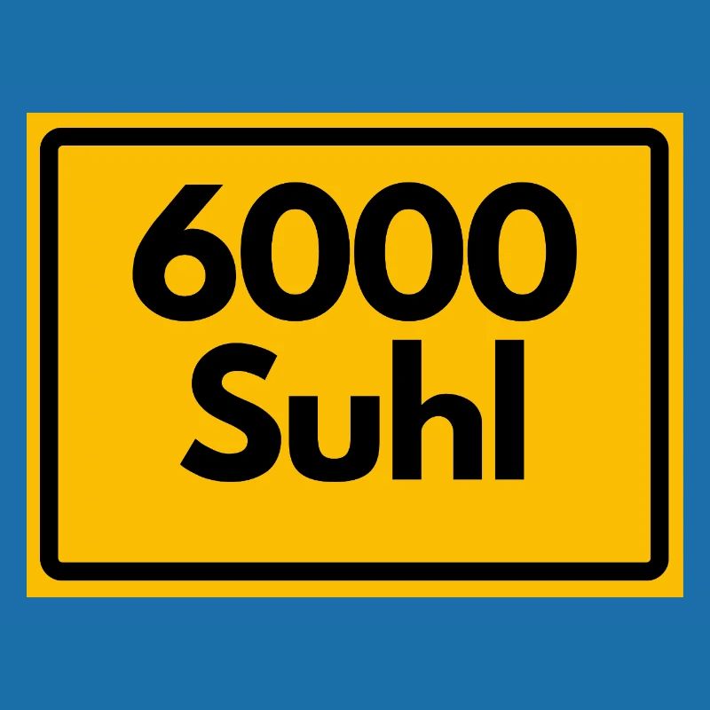ANCIEN CODE POSTAL 6000 SUHL HEIMATSTOLZ ORIGINAL
