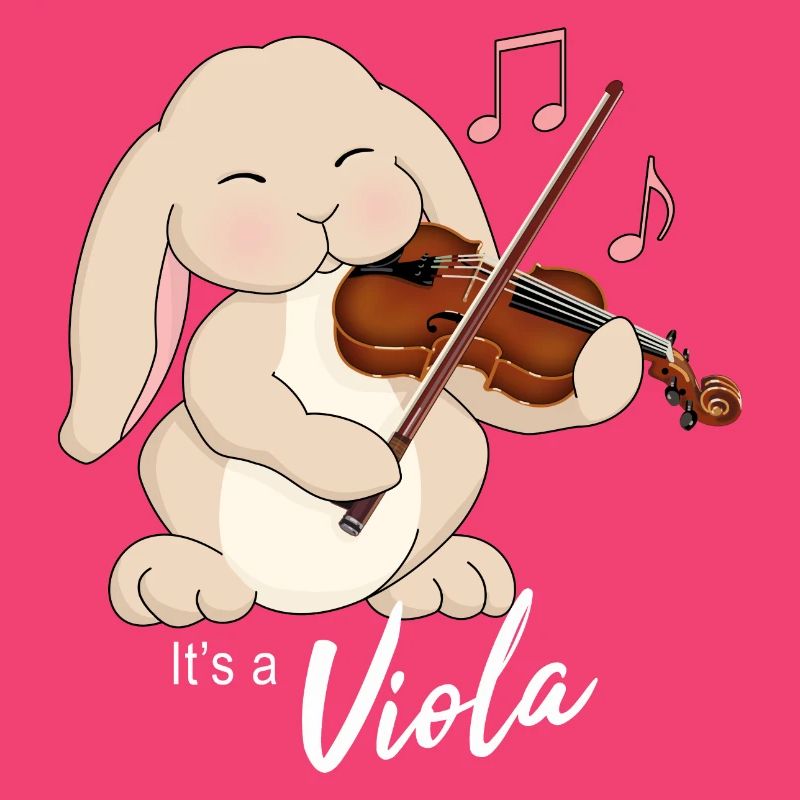 Cute Viola Player Rabbit, It's a Viola