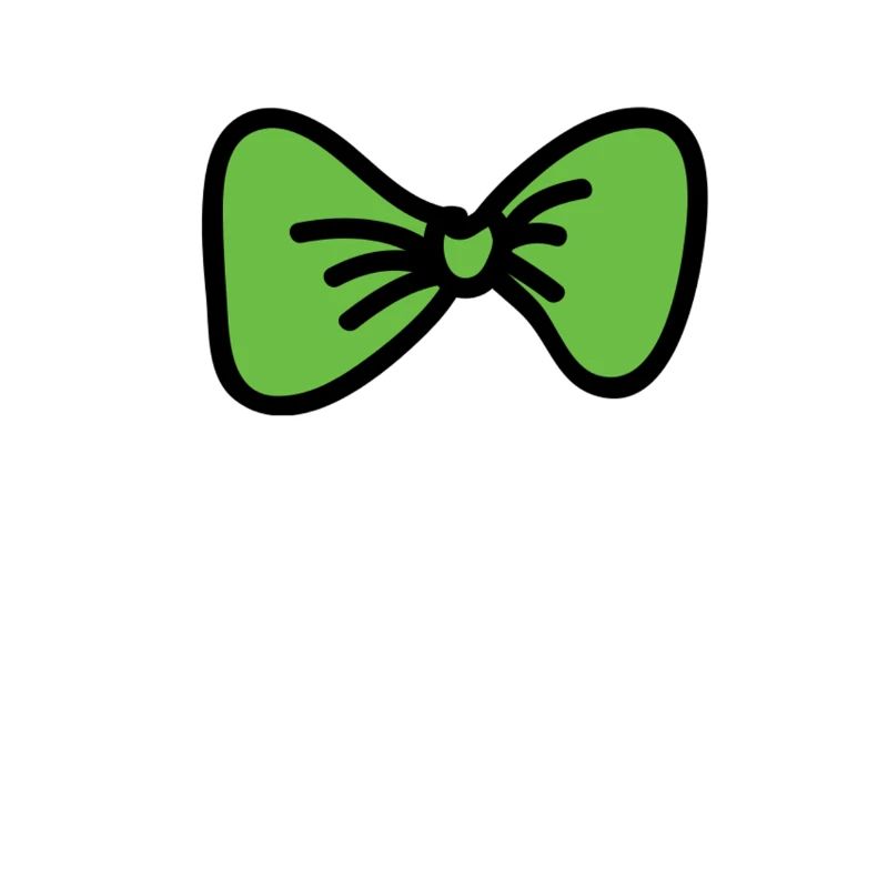 Cravate mouche verte Querbinder