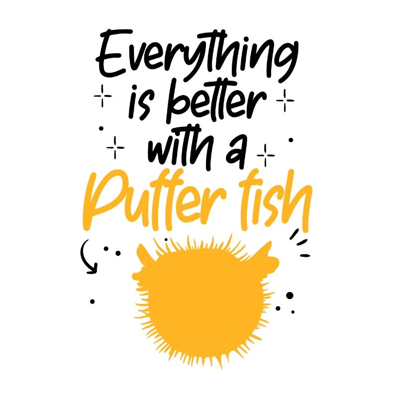 Everything is better with pufferfish aquarium