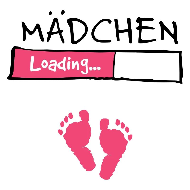 Mädchen loading // Schwangerschaft T-Shirt