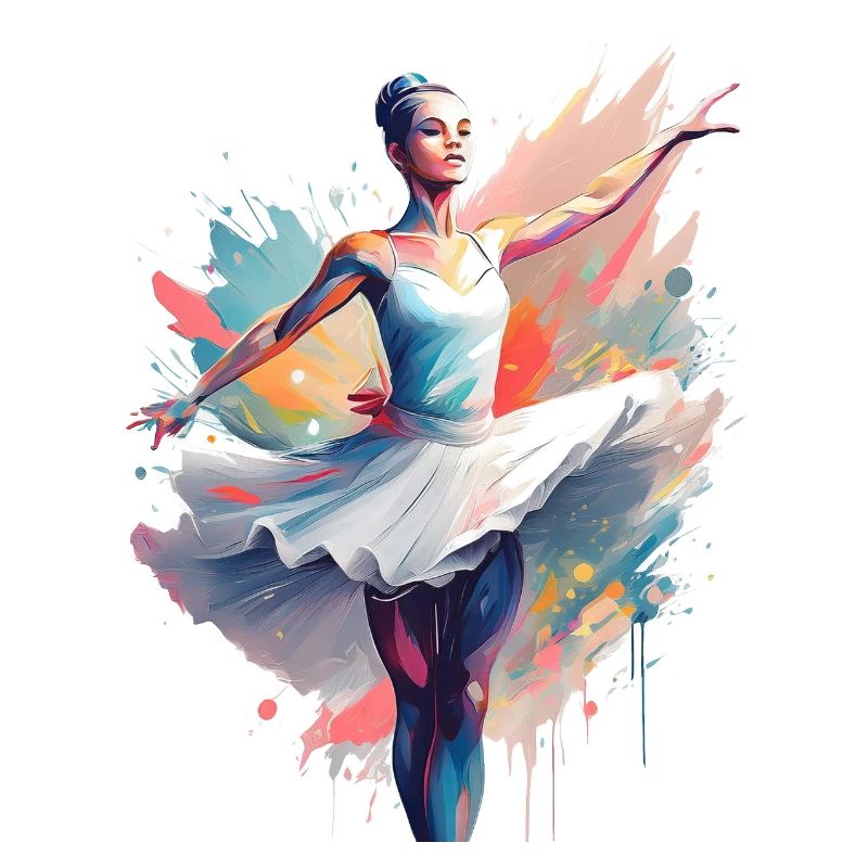 An abstract ballet dancer