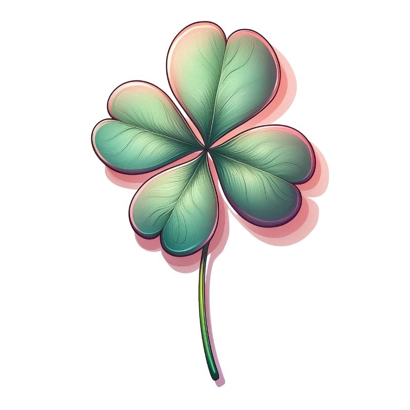 Four-leaf clover brings good luck