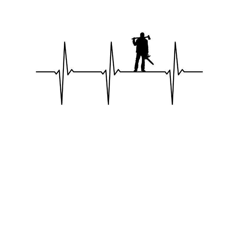 Battement de cœur ECG de bûcheron