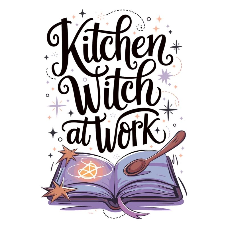 Kitchen witch at work
