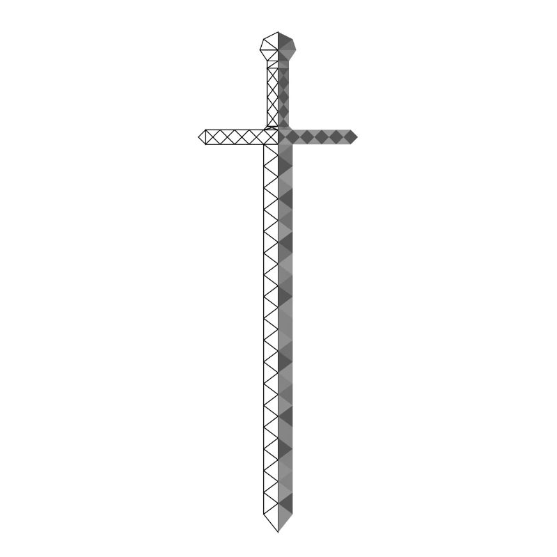 Polygone épée