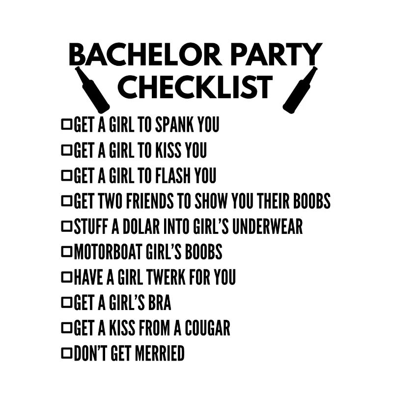 Bachelor Party Checkliste