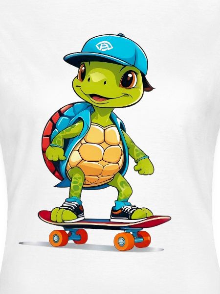 Schildkröte Skateboardheld