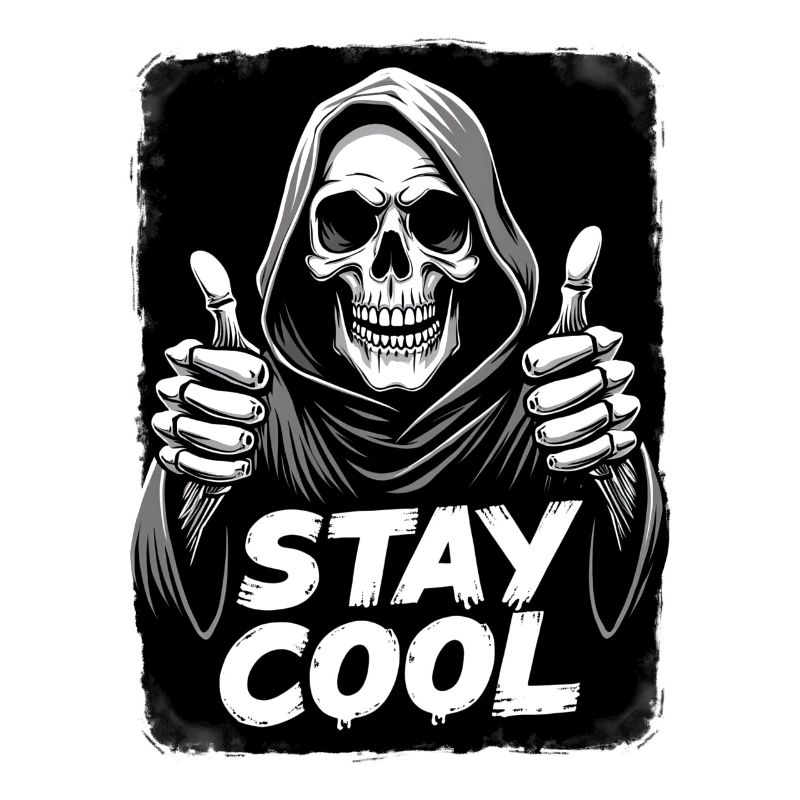 Stay Cool Grim Reaper Skull