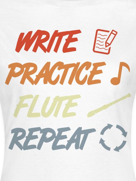 Write Practice Flute Repeat