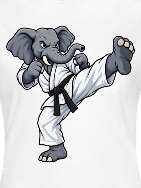 Elefant beim Karate
