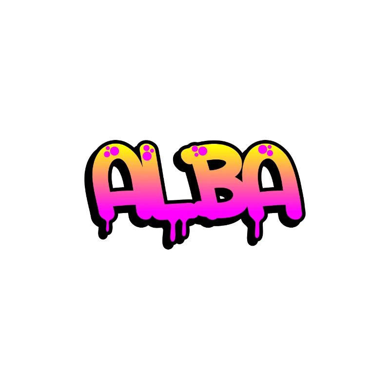 Graffiti prénom Alba