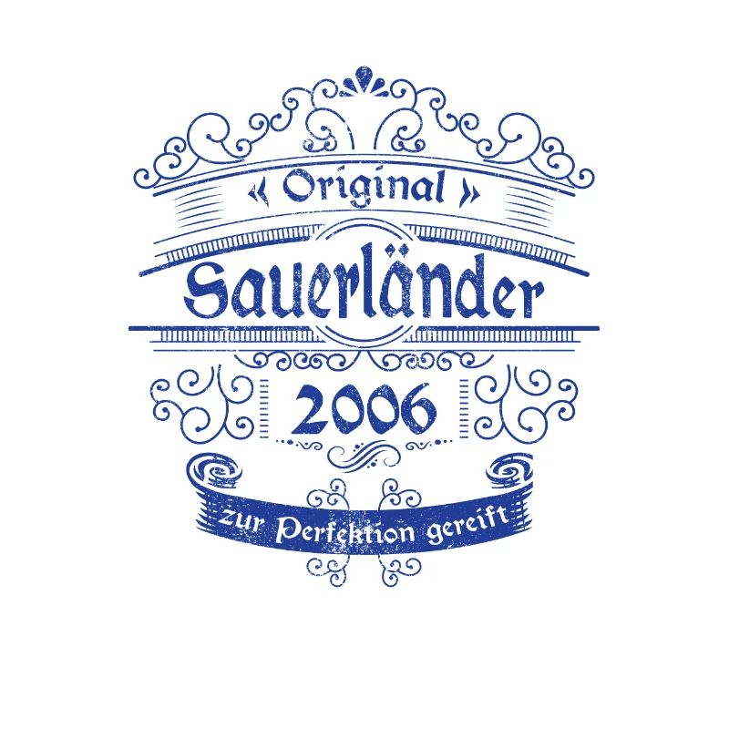 2006 Geburtstag Sauerländer Original Whiskey blau