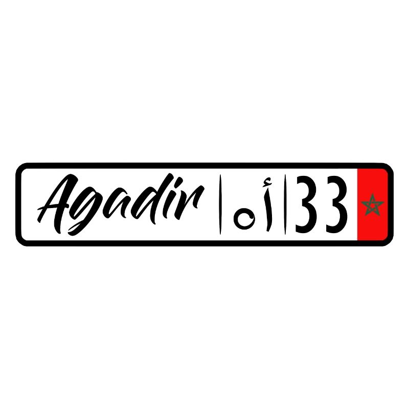 plaque d'immatriculation Agadir 33