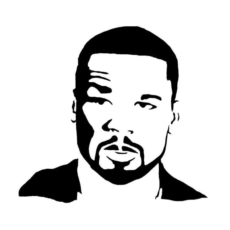 Fifty Cent Stencil
